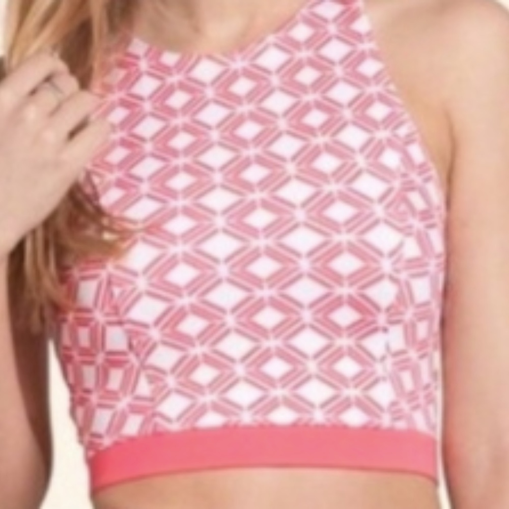 Hollister Zip-Back Crop Top
